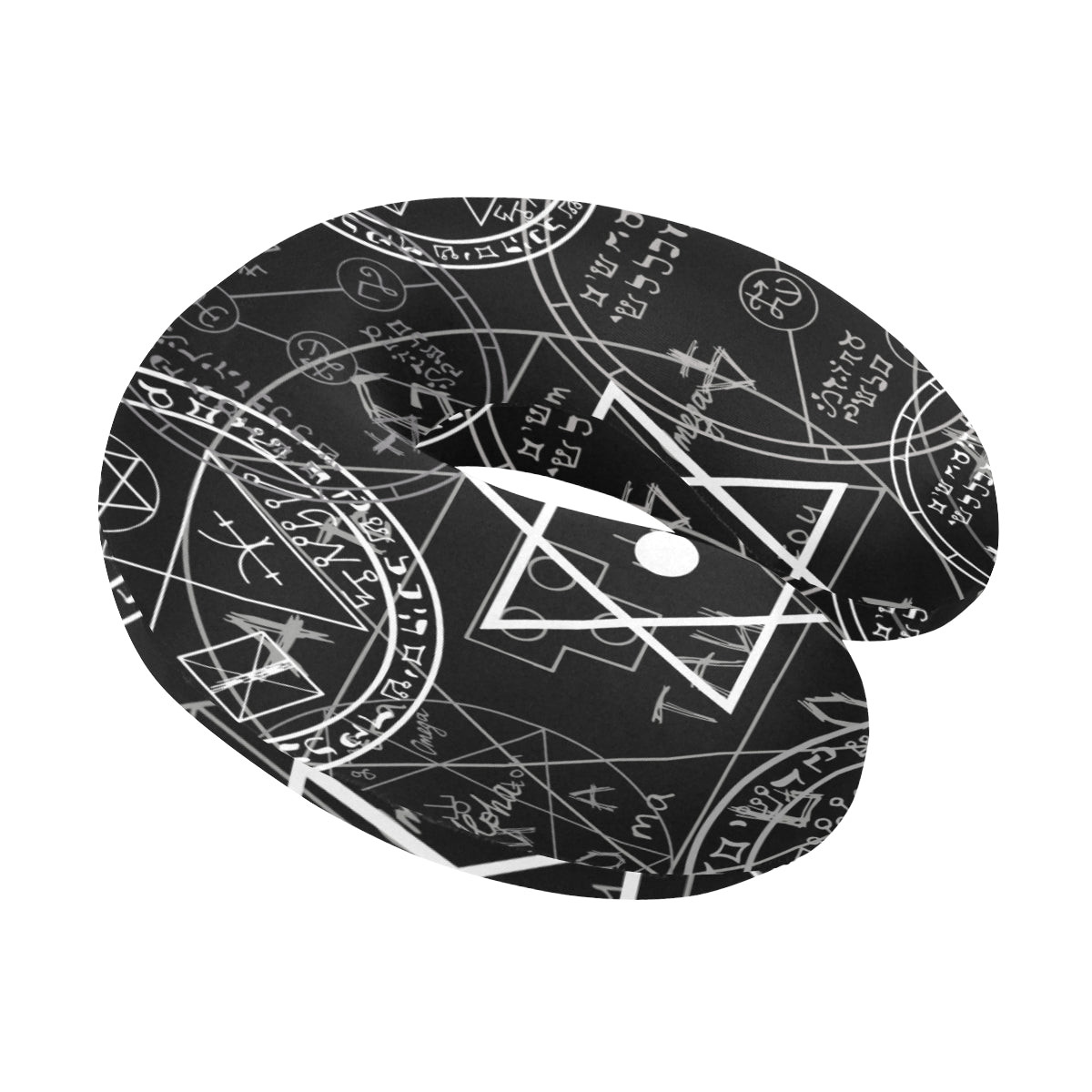 Pentagram Pattern Print Design A01 U-Shaped Travel Neck Pillow