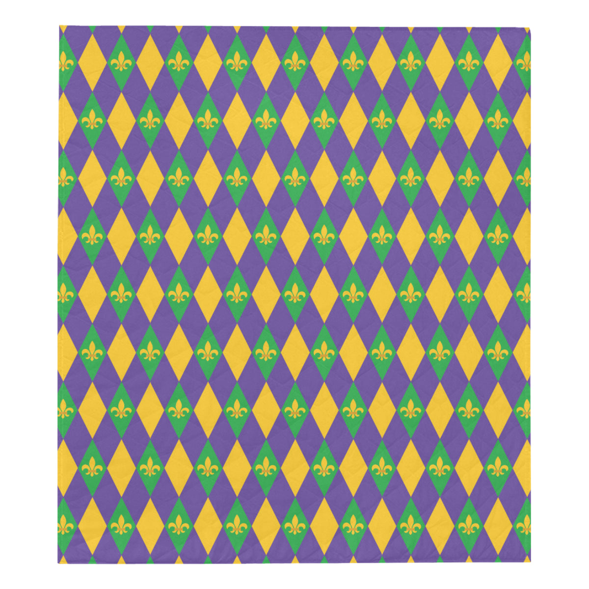 Mardi Gras Pattern Print Design 05 Premium Quilt