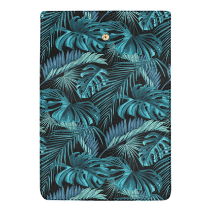 Palm Leaf Pattern Print Design A03 Women's Trifold Wallet
