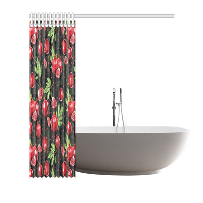 Pomegranate Pattern Print Design PG06 Shower Curtain
