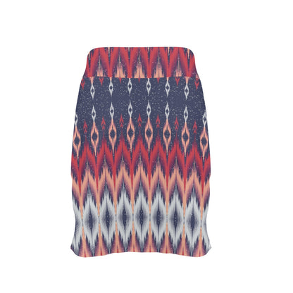 Ikat Print Design LKS401 17" Golf & Pickleball Skort with Pockets