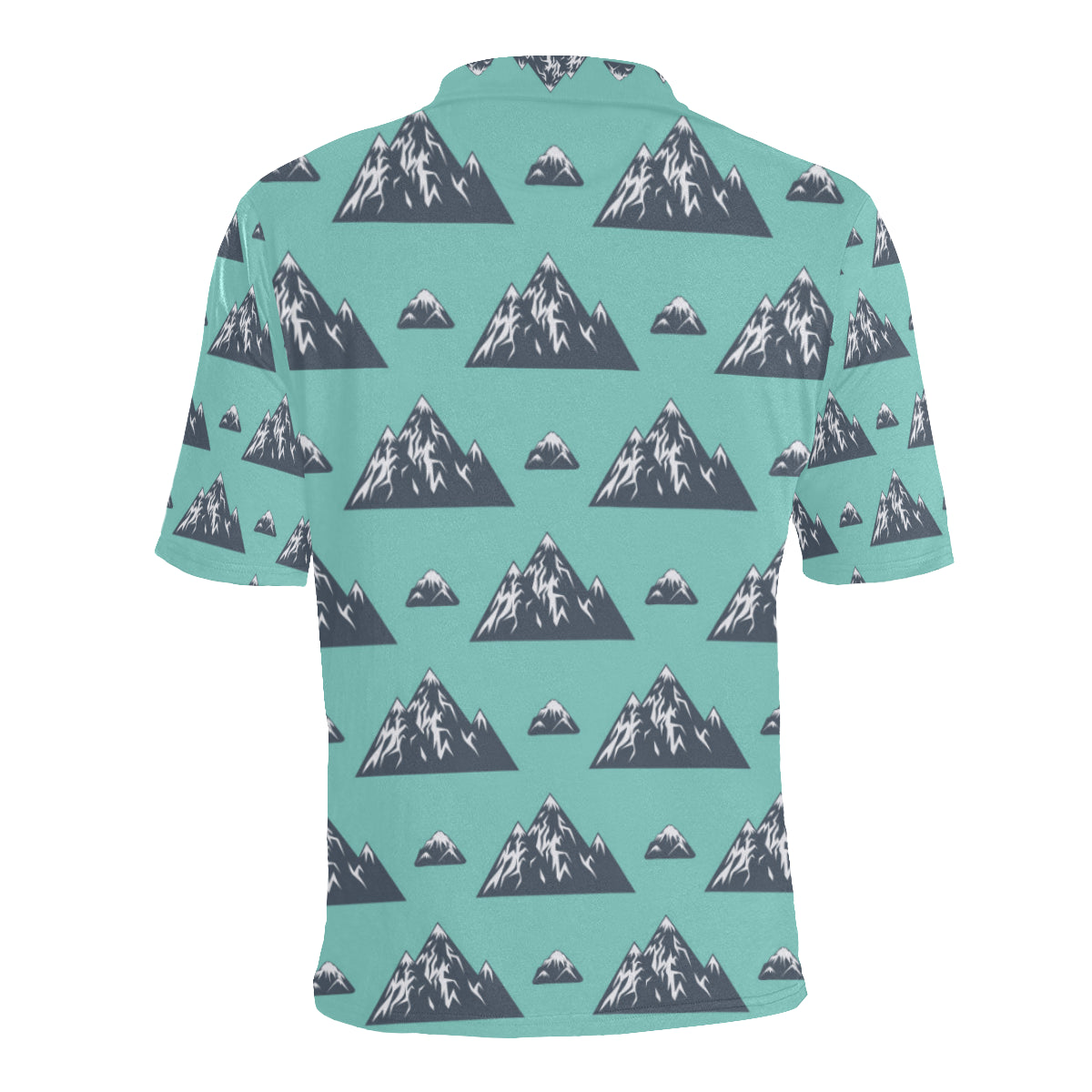 Mountain Pattern Print Design 01 Men Polo Shirt