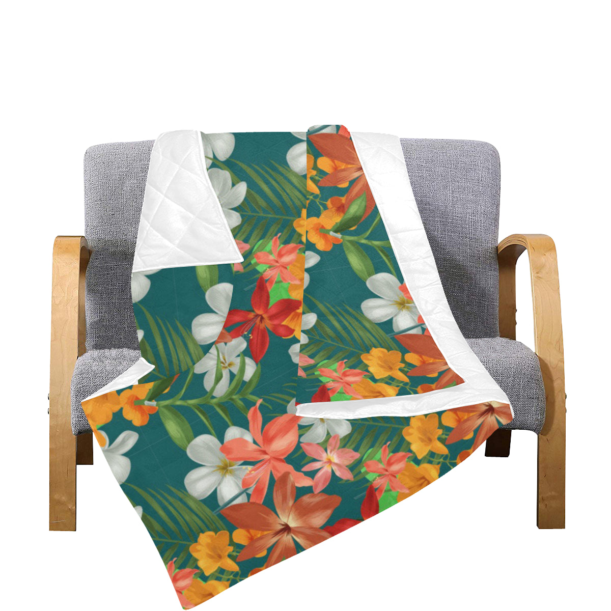 Amaryllis Pattern Print Design AL06 Premium Quilt