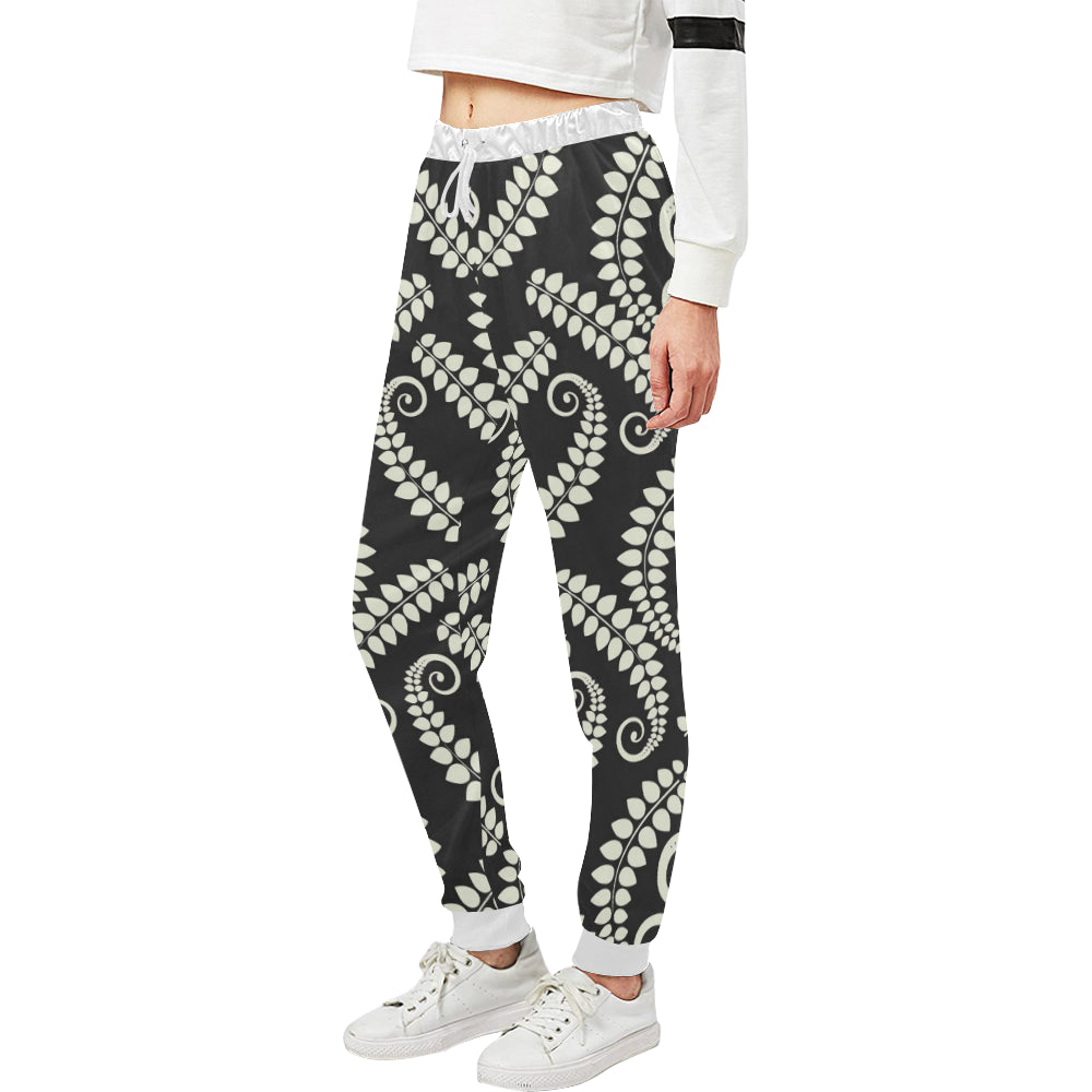 Fern Leave Print Pattern Unisex Sweatpants