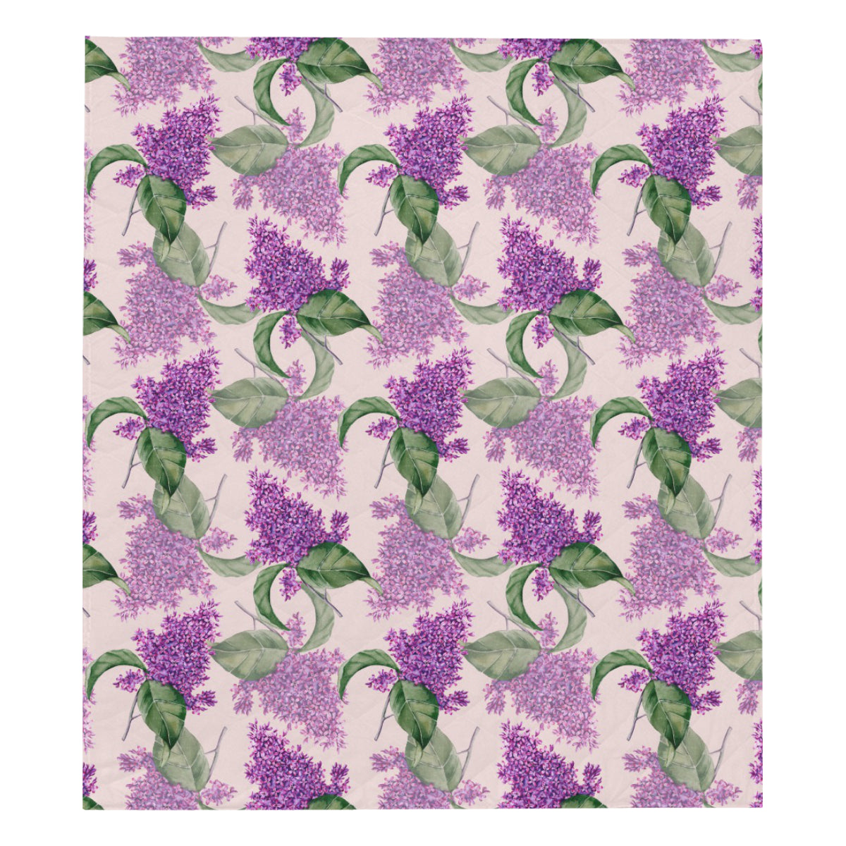 Lilac Pattern Print Design LI02 Premium Quilt