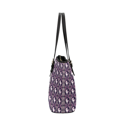 Unicorn Fantastic Flower Leather Tote Bag