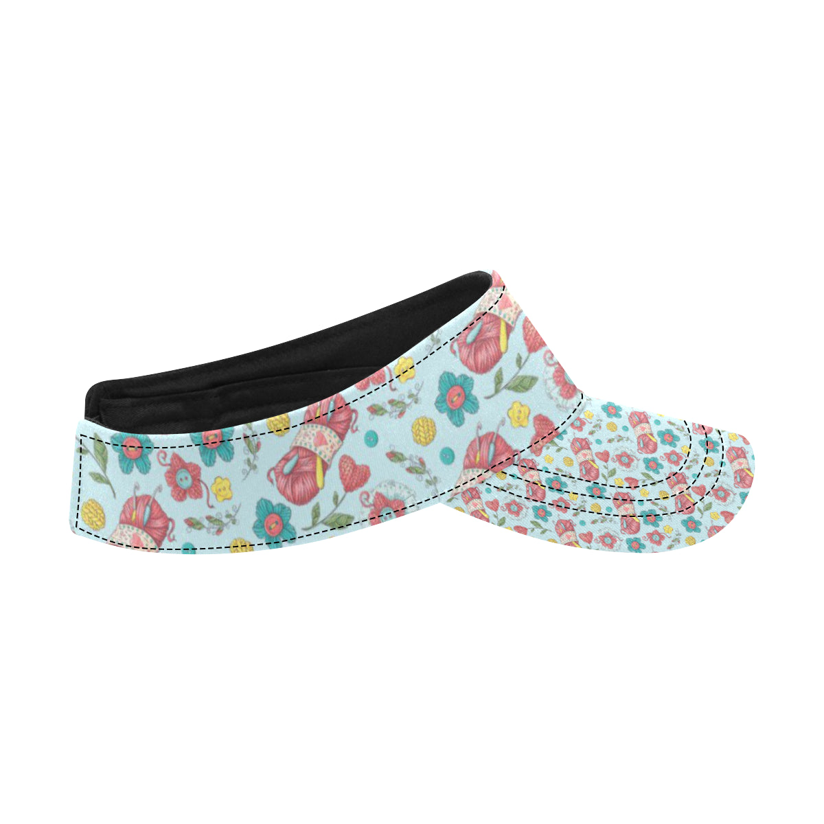Crochet Pattern Print Design 01 Unisex Sun Visor
