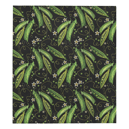 Peas Pattern Print Design A02 Premium Quilt