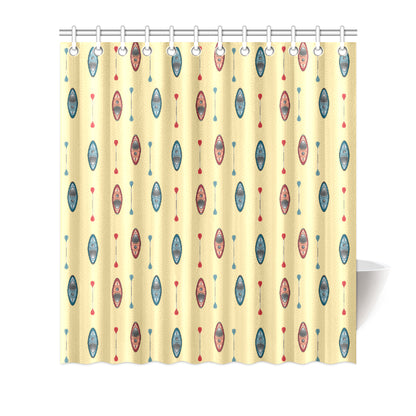 Kayak Pattern Print Design 02 Shower Curtain