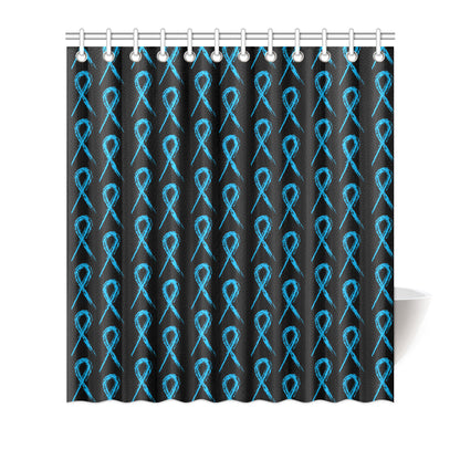 Prostate cancer Pattern Print Design A02 Shower Curtain