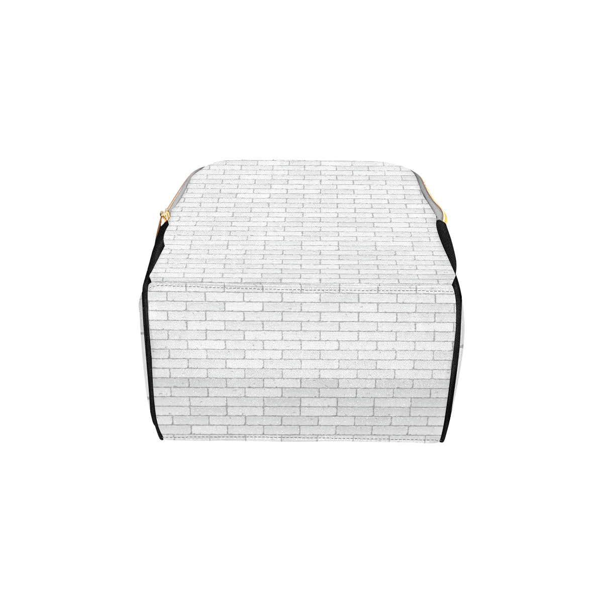 Brick White Pattern Print Design 03 Diaper Bag Backpack
