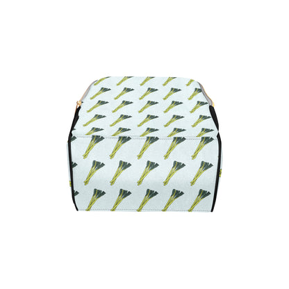 Leek Pattern Print Design 03 Diaper Bag Backpack