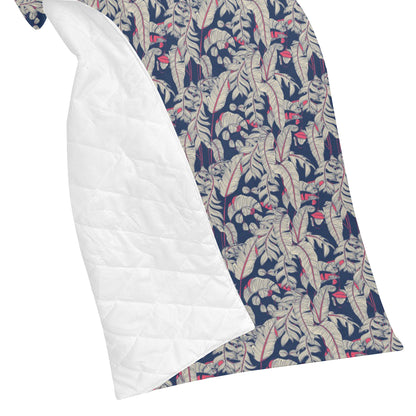 Bird Of Paradise Pattern Print Design 03 Premium Quilt