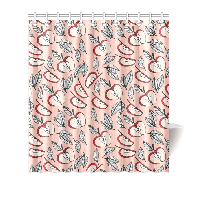 Apple Pattern Print Design AP04 Shower Curtain
