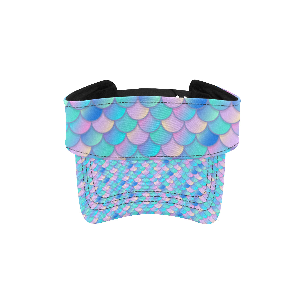 Mermaid Scales Pastel Pattern Print Design 07 Unisex Sun Visor