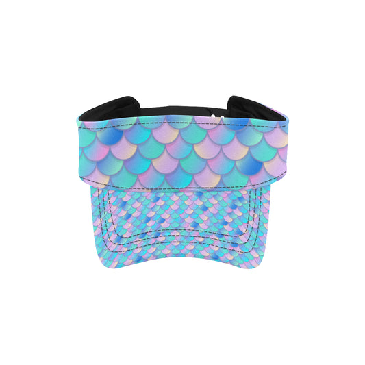 Mermaid Scales Pastel Pattern Print Design 07 Unisex Sun Visor