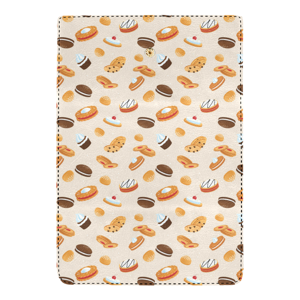 Biscuit Pattern Print Design 01 Women's Trifold Wallet