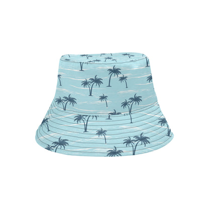 Palm Tree Pattern Print Design PT04 Unisex Bucket Hat