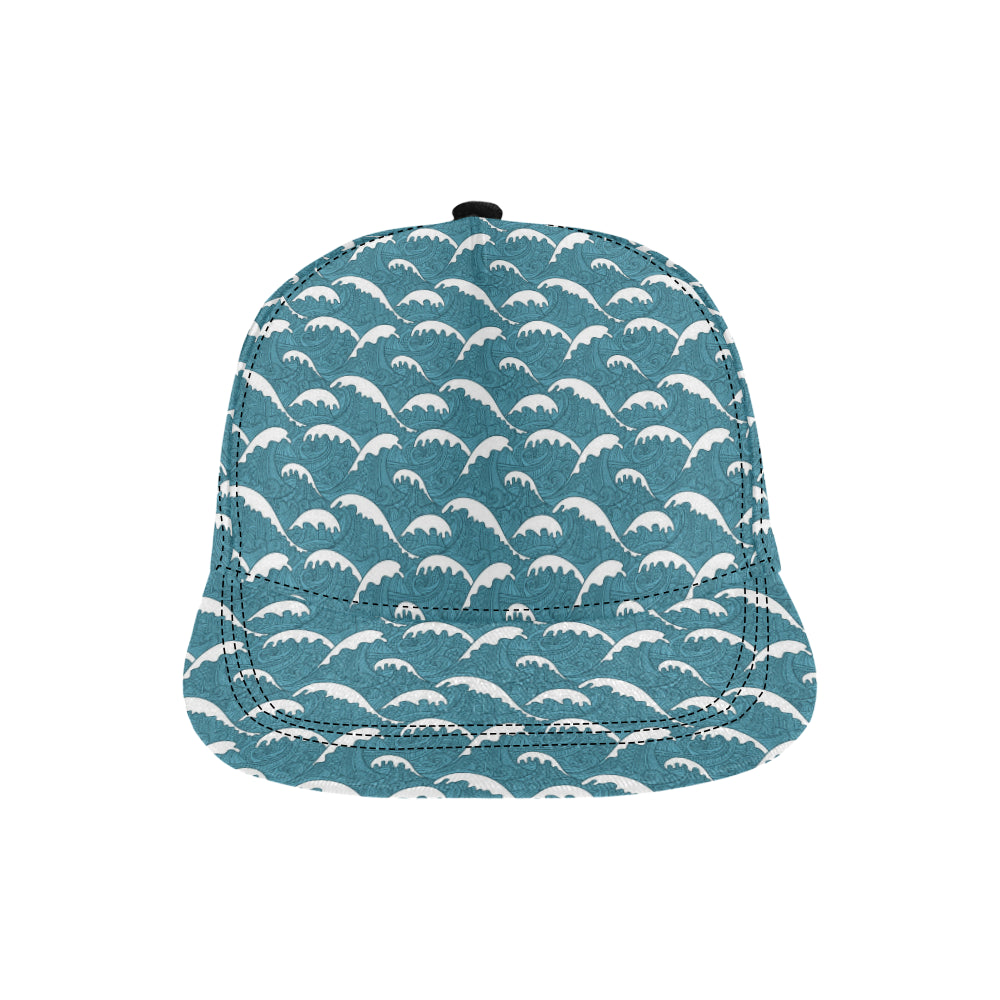 Surf Wave Tribal Design Snapback Cap