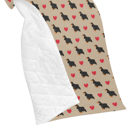 Cocker Pattern Print Design 02 Premium Quilt