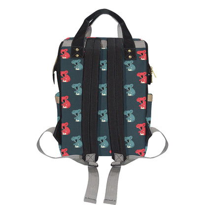 Koala Pattern Print Design 02 Diaper Bag Backpack