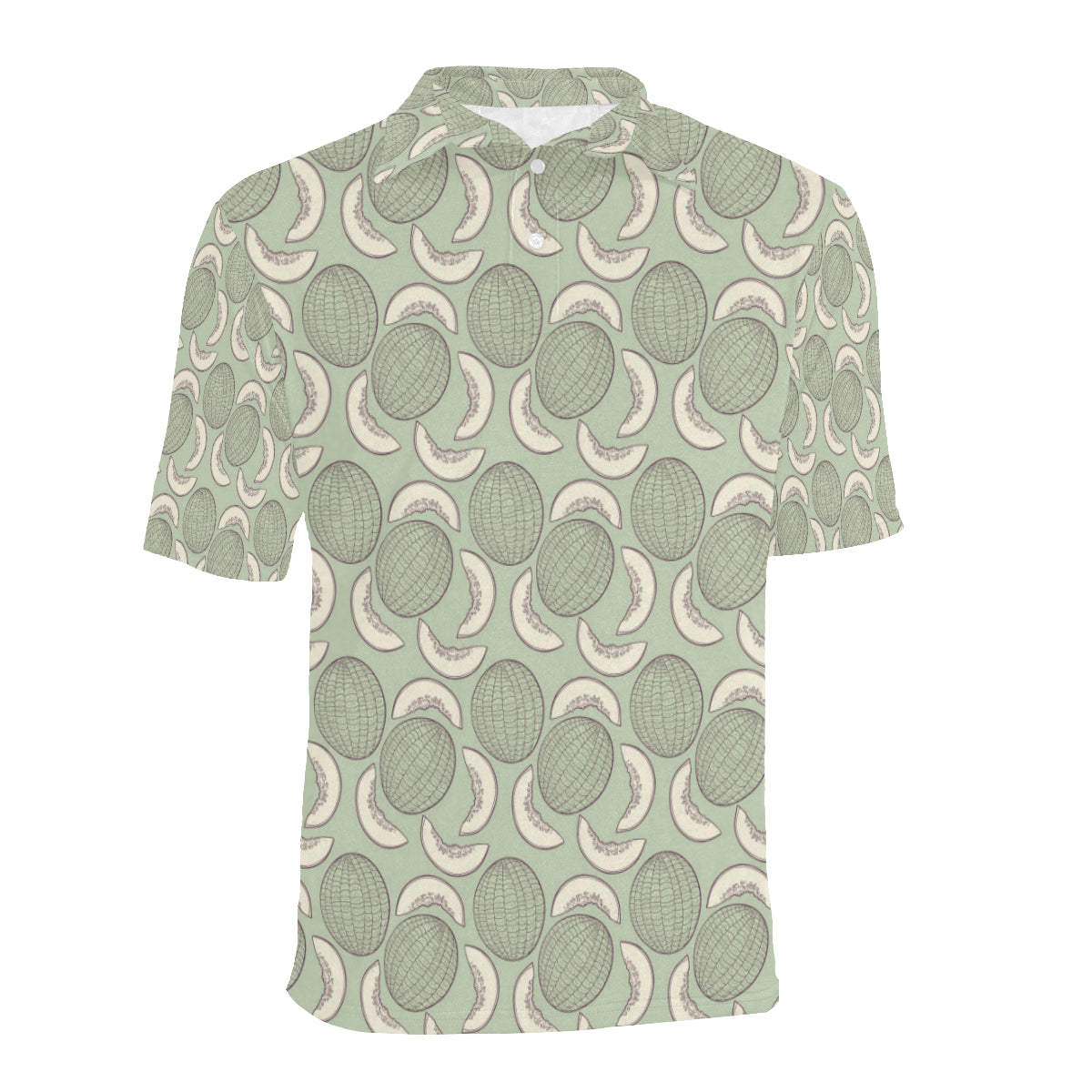 Cantaloupe Pattern Print Design 01 Men Polo Shirt