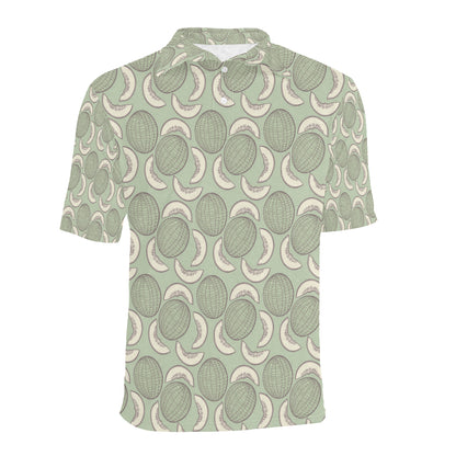Cantaloupe Pattern Print Design 01 Men Polo Shirt