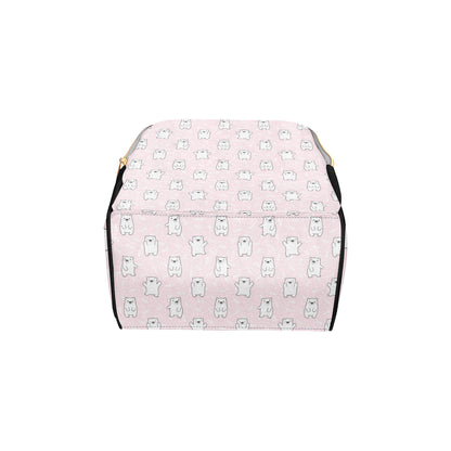 Polar Bear Pattern Print Design PB09 Diaper Bag Backpack