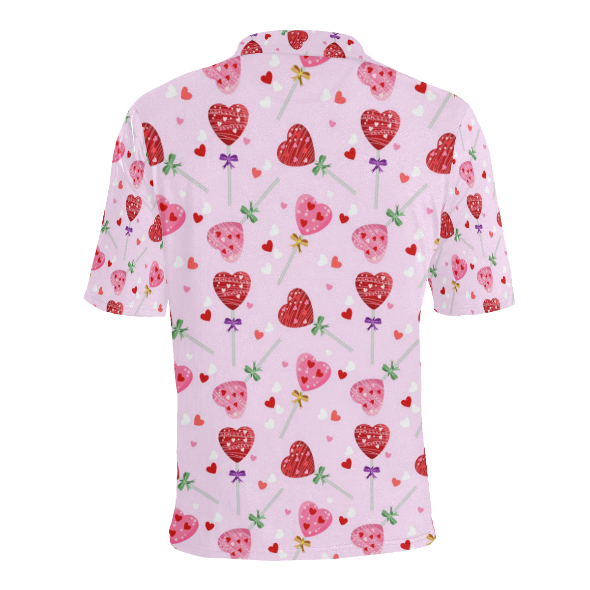 Lollipop Pattern Print Design LL07 Men Polo Shirt