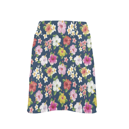 Hibiscus Sweet Print Design LKS304 17" Golf & Pickleball Skort with Pockets