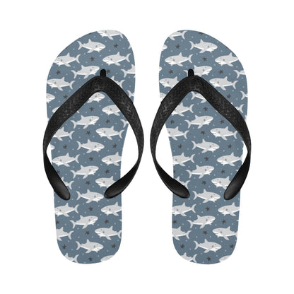 Shark Print Design LKS305 Flip Flops