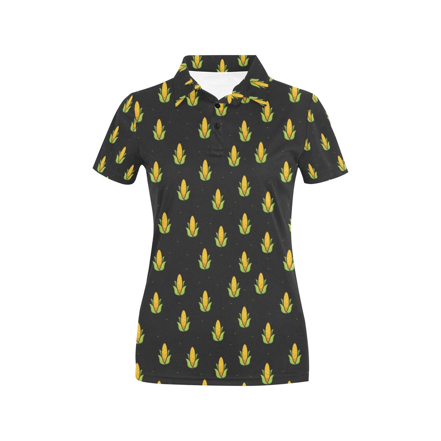 Corn Pattern Print Design 04 Women's Polo Shirt