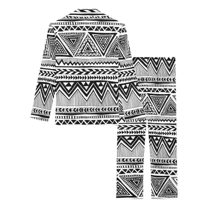 Draw Tribal Aztec Women's Long Pajama Set