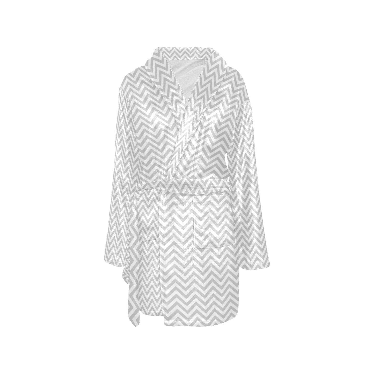Chevron Print Design LKS401 Women's Fleece Robe