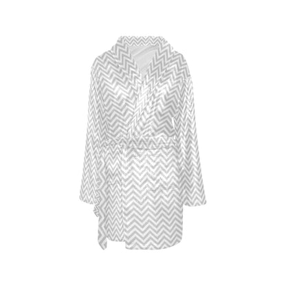 Chevron Print Design LKS401 Women's Fleece Robe