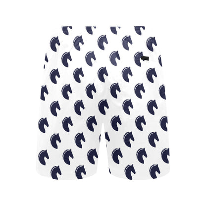 Horse Head Print Design LKS303 Men's Swim Trunks Beach Shorts
