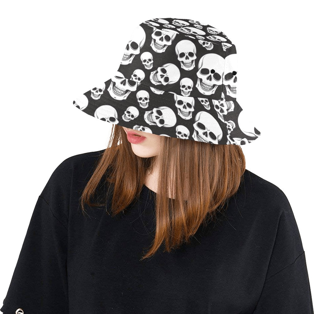 Skull Print Design LKS301 Unisex Bucket Hat