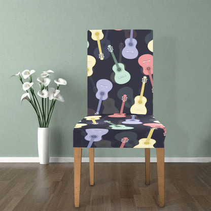 Acoustic Guitar Print Design LKS401 Dining Chair Slipcover