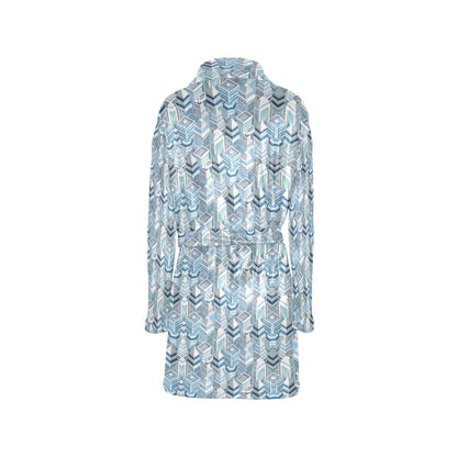 City Pattern Print Design 03 Women's Fleece Robe