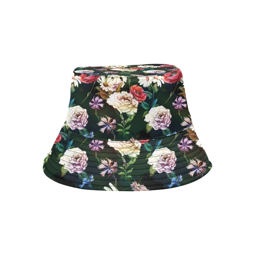 Summer Floral Print Design LKS303 Unisex Bucket Hat