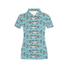 Barracuda Pattern Print Design 03 Women's Polo Shirt