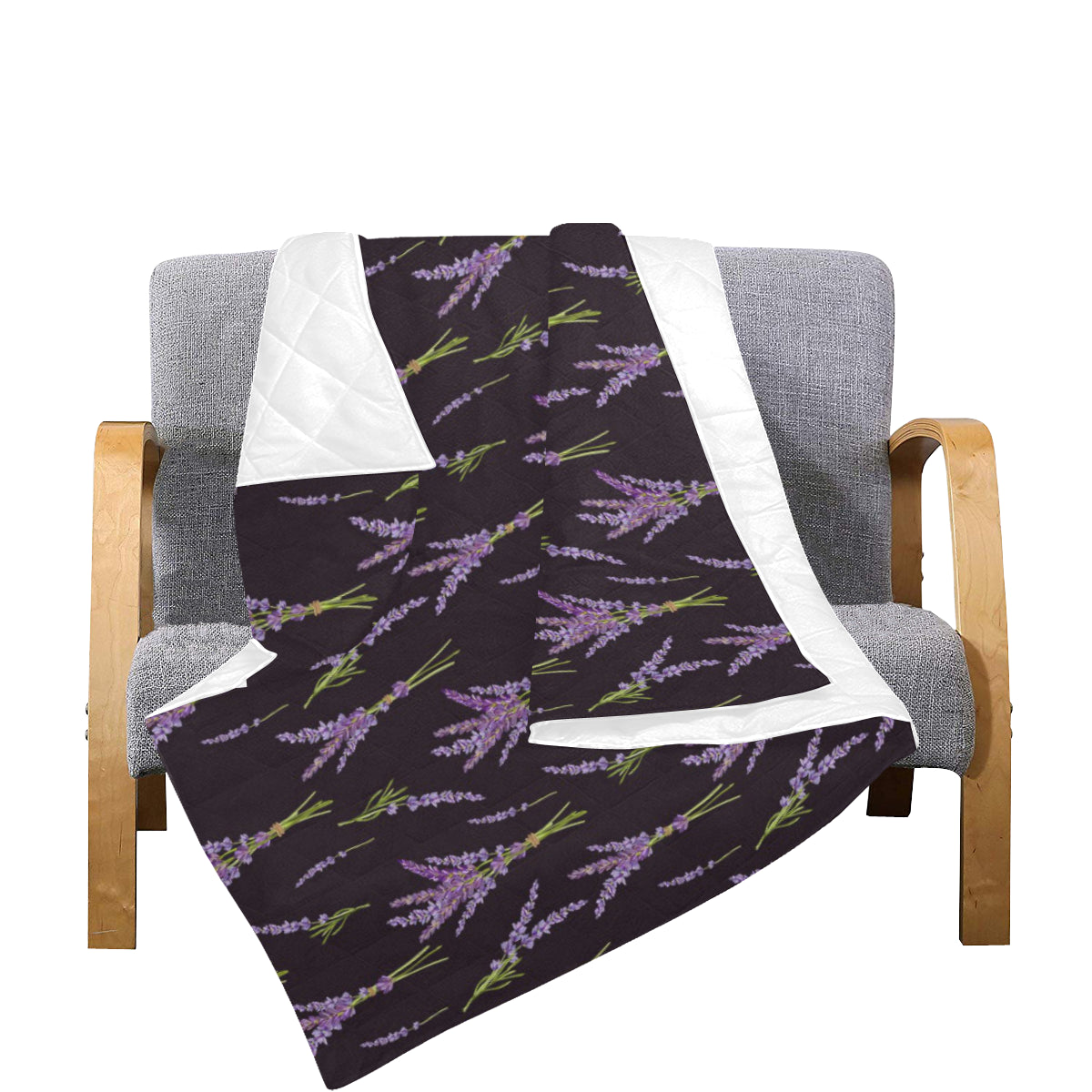 Lavender Pattern Print Design LV05 Premium Quilt