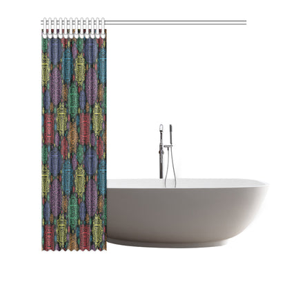 Chakra Mandala Print Pattern Shower Curtain