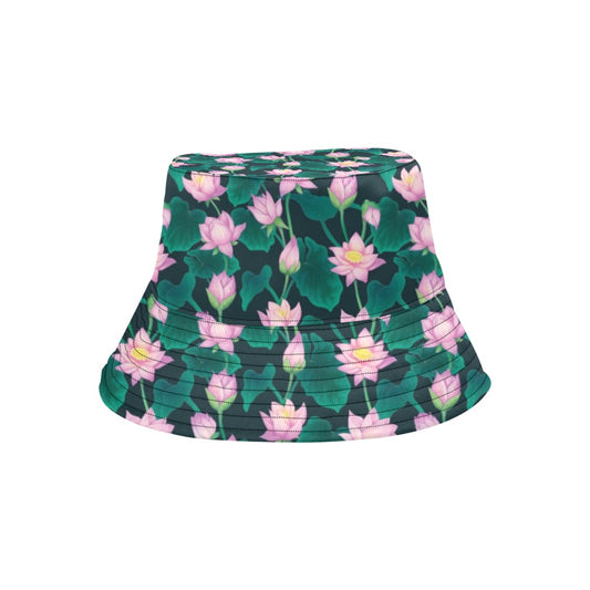 Water Lily Print Design LKS302 Unisex Bucket Hat