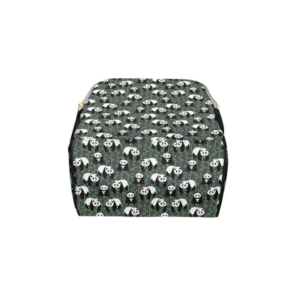 Panda Bear Bamboo Themed Print Diaper Bag Backpack