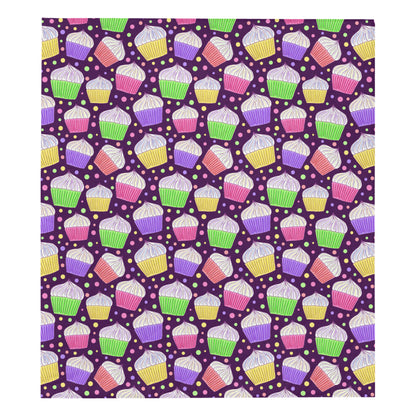 Cupcake Pattern Print Design CP07 Premium Quilt
