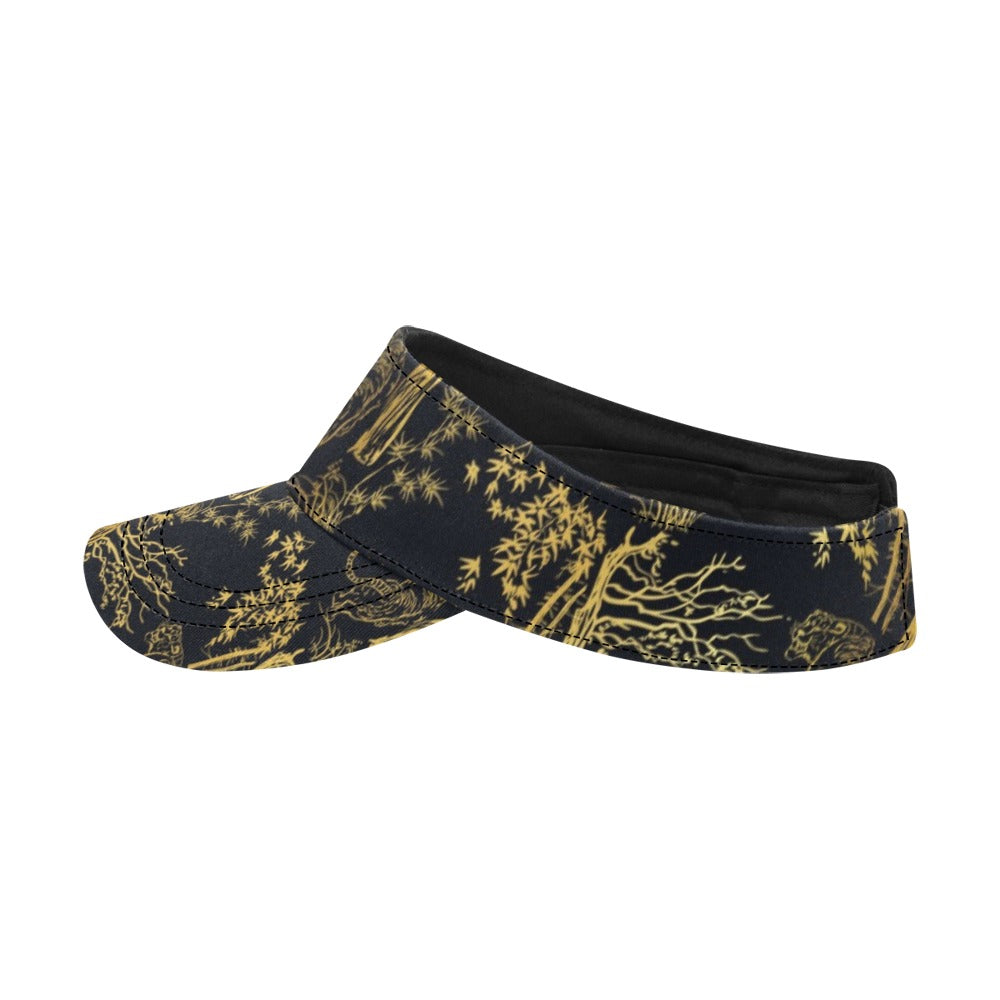 Tiger Gold Print Design LKS307 Unisex Sun Visor