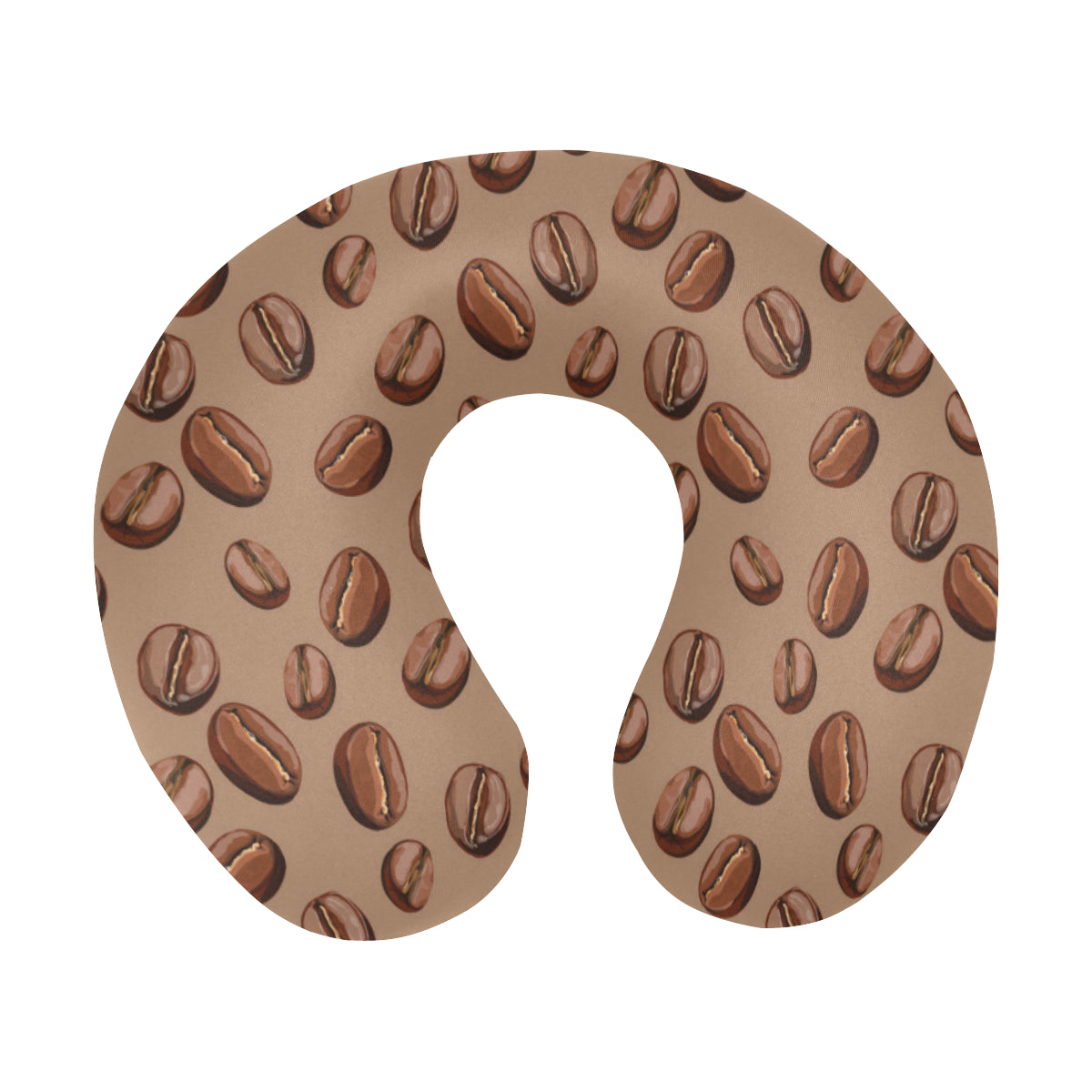 Coffee Pattern Print Design 07 U-Shaped Travel Neck Pillow