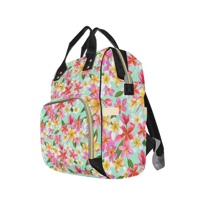 Plumeria Pattern Print Design PM014 Diaper Bag Backpack