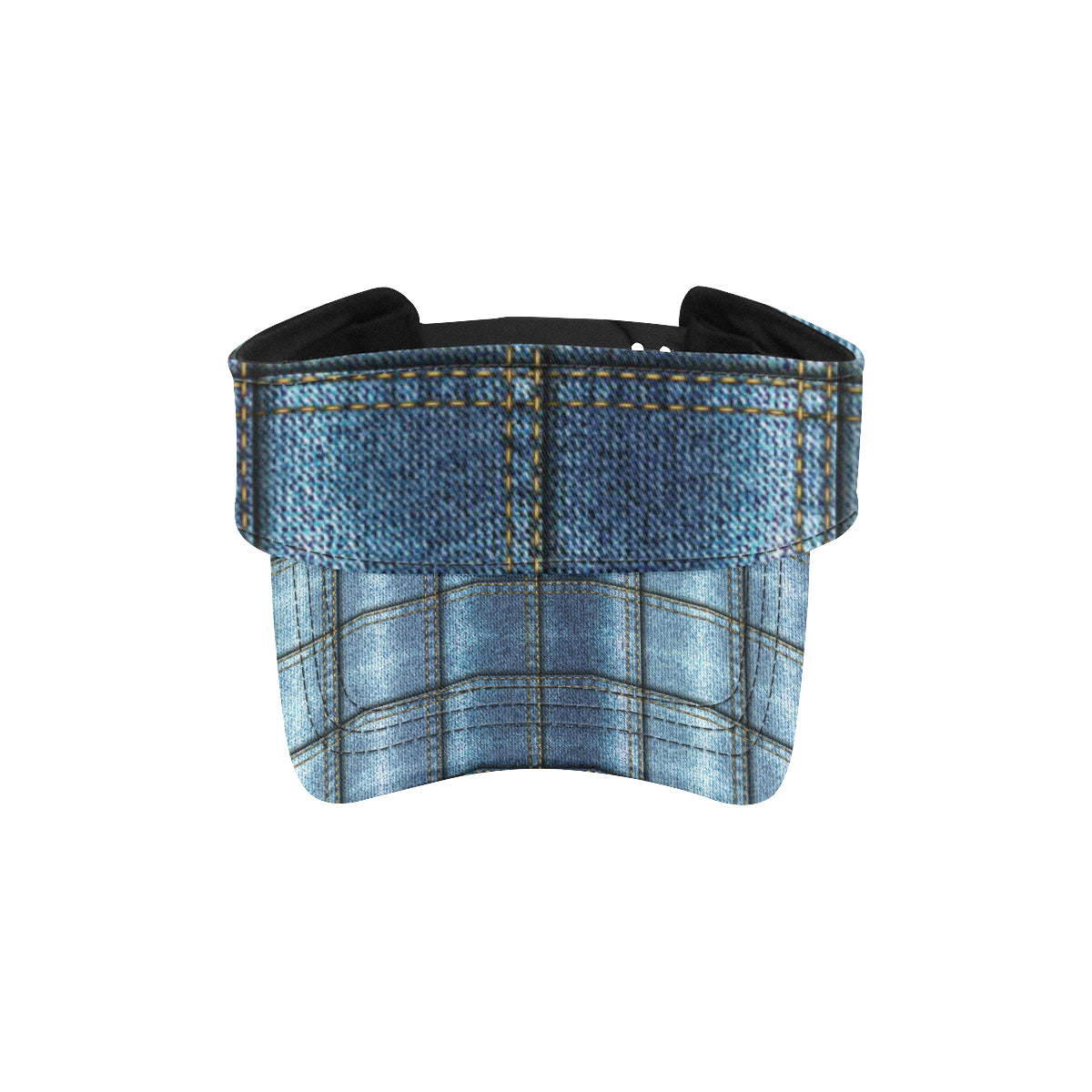 Jean Patchwork Pattern Print Design 02 Unisex Sun Visor